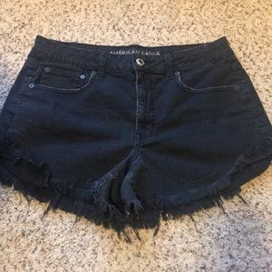 Size 14 black American Eagle denim shorts!